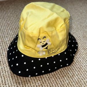 NWT Gymboree Splish-Splash Yellow and Black bee sun hat size 2T-3T